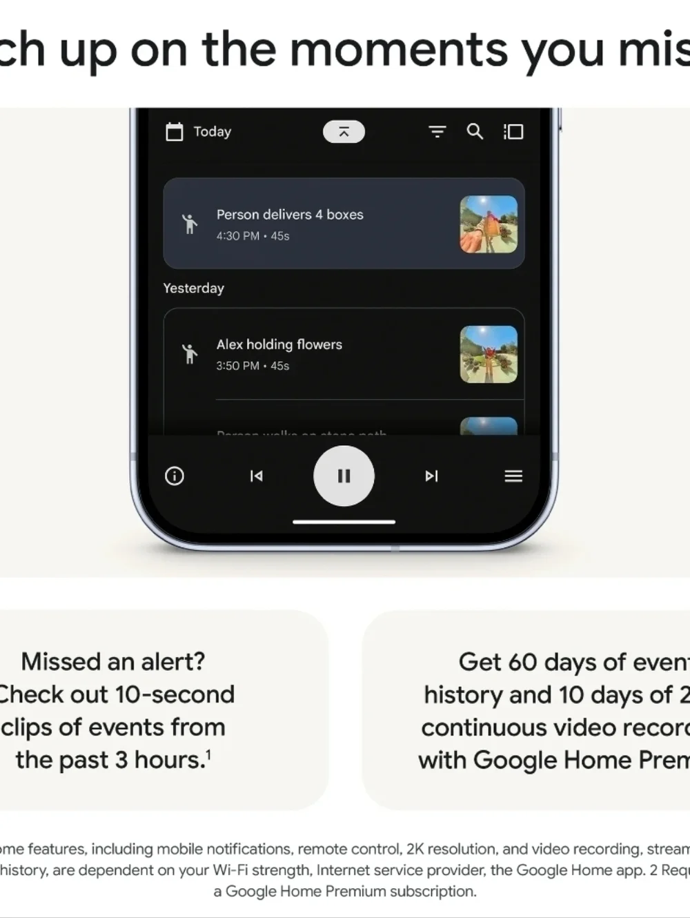 google smart video doorbell — white and black